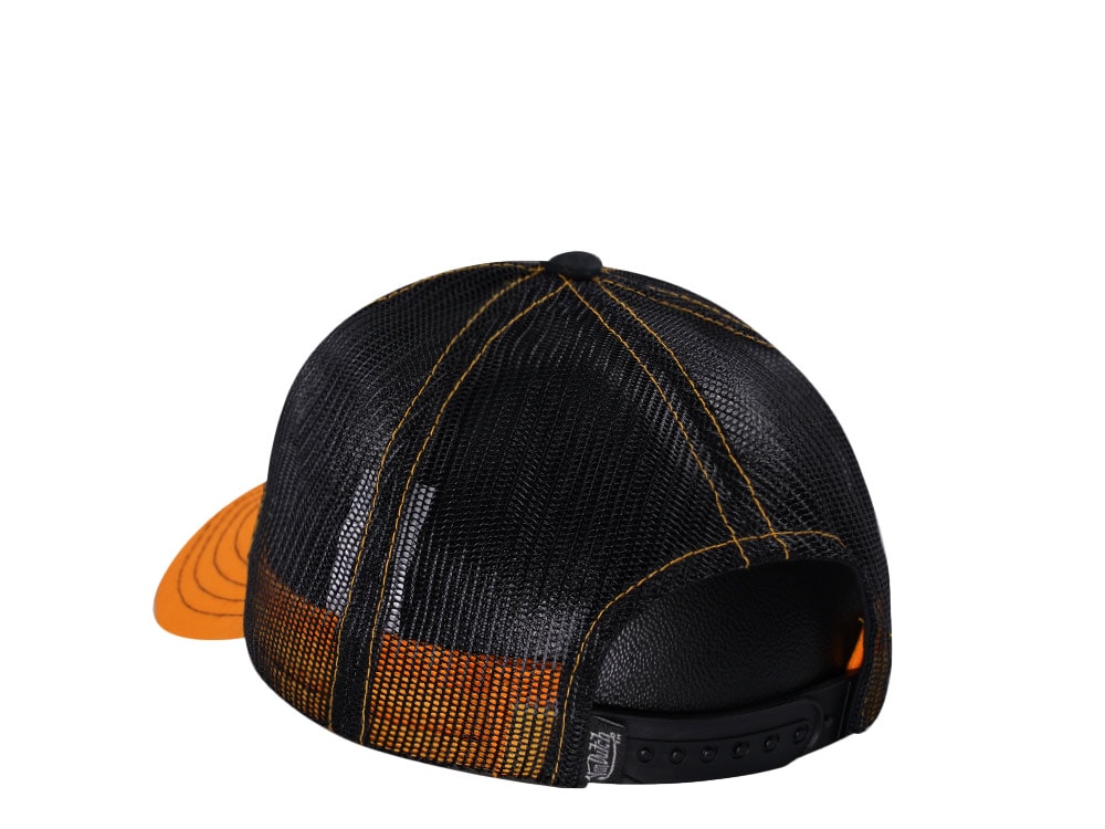 Von Dutch Grey Orange Two Tone Edition Trucker A Frame Snapback Hat