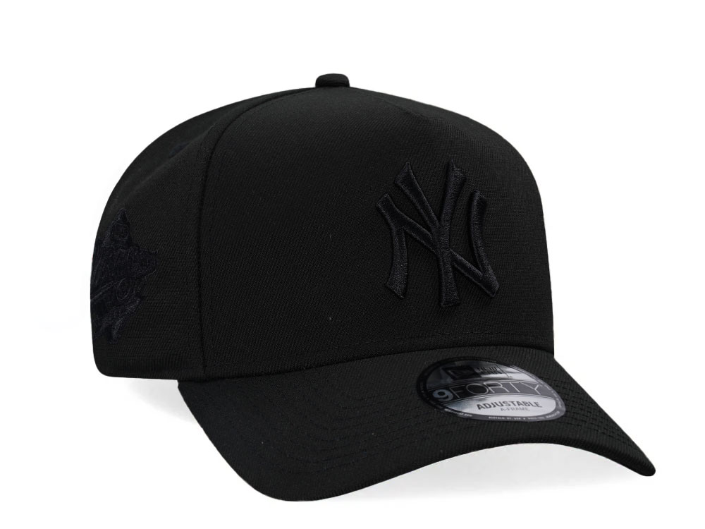 New Era New York Yankees World Series 1989 All Black Edition 9Forty A Frame Snapback Hat