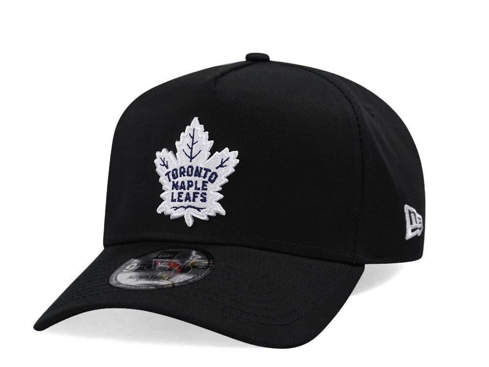 New Era Toronto Maple Leafs NHL Injection 2024 Black 9Forty A Frame Snapback Hat