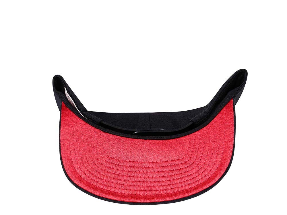 Mitchell & Ness Chicago Bulls Black Zig Zag Satin Undervisor Snapback Hat