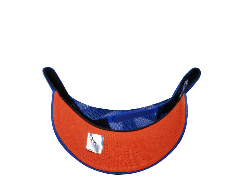 47Brand Edmonton Oilers Vintage 1990 Stanley Cup Blue Foam Champ Offside Trucker Snapback Hat