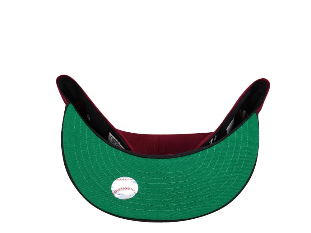New Era Washington Nationals Stadium Anniversary Smooth Red Two Tone Throwback Edition 59Fifty Fitted Hat