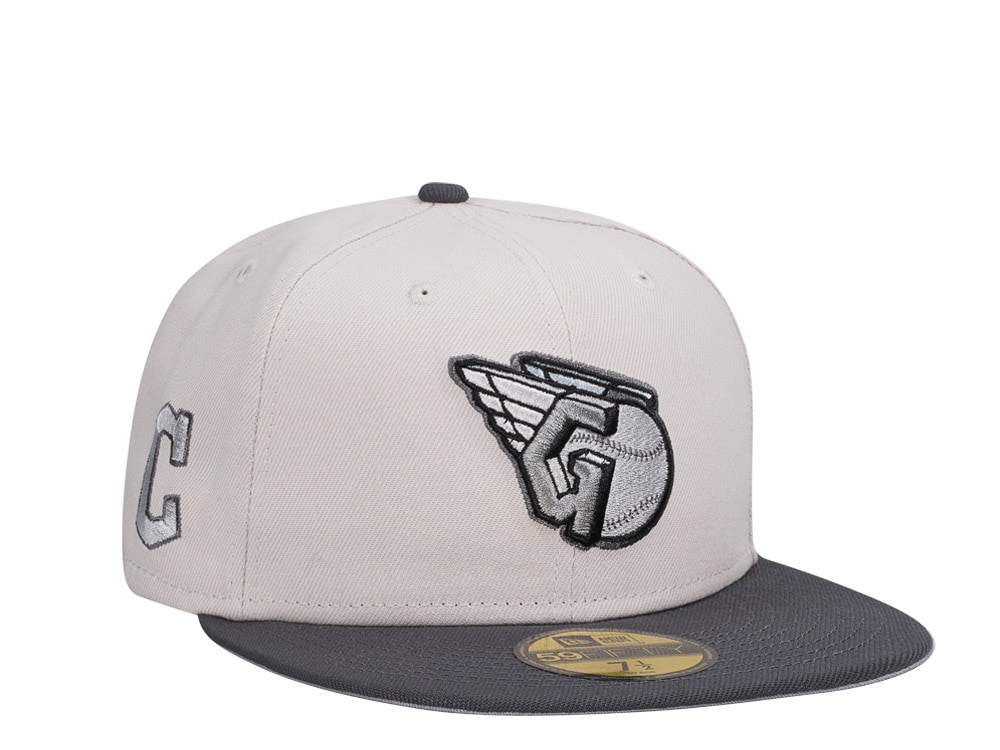 New Era Cleveland Guardians Graphite Shine Prime Edition 59Fifty Fitted Hat