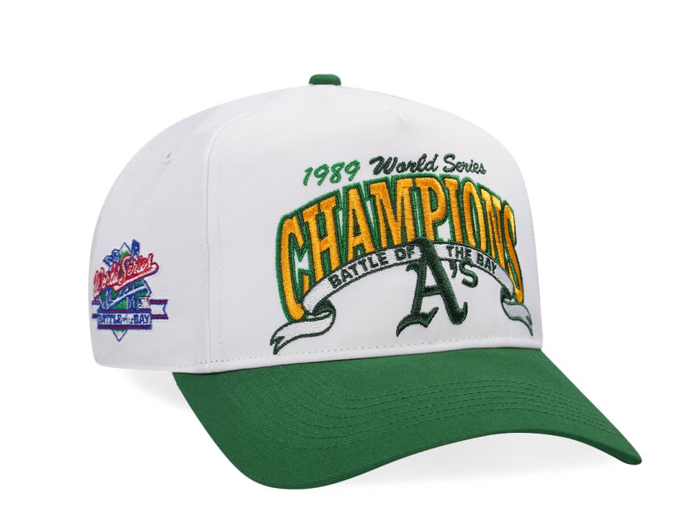 47Brand Oakland Athletics World Series 1989 White Arch Champions Hitch Snapback Hat