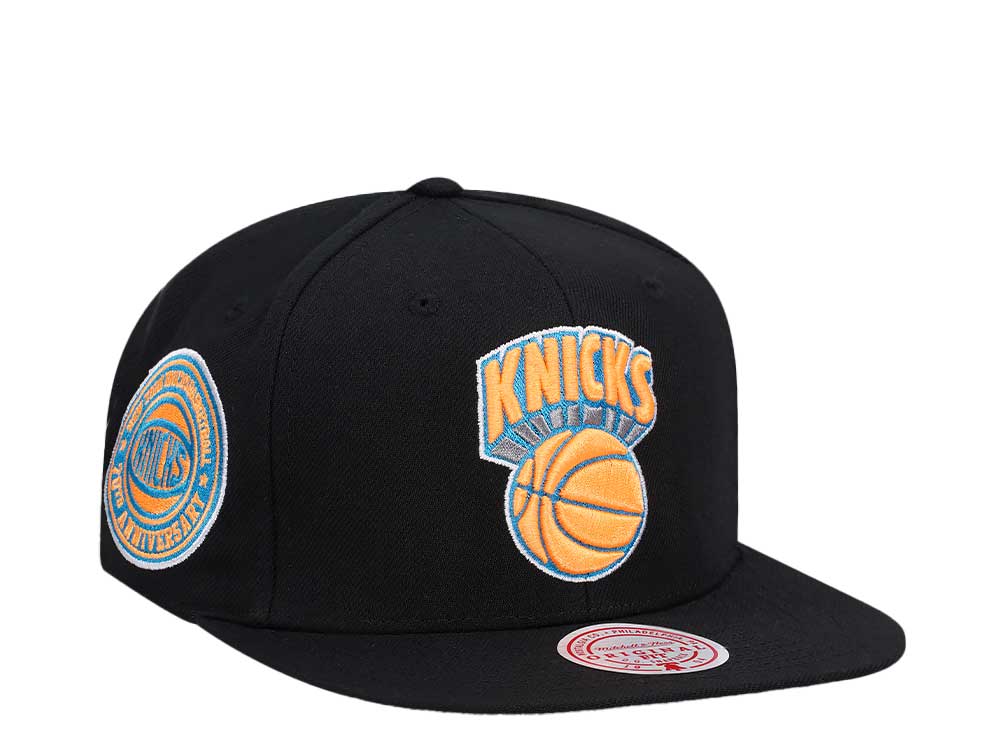Mitchell & Ness New York Knicks 70th Anniversary Neon Tropical Hardwood Classic Snapback Hat