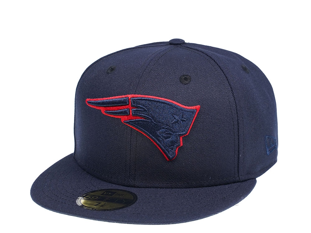 New Era New England Patriots Blue Tonal 59Fifty Fitted Hat