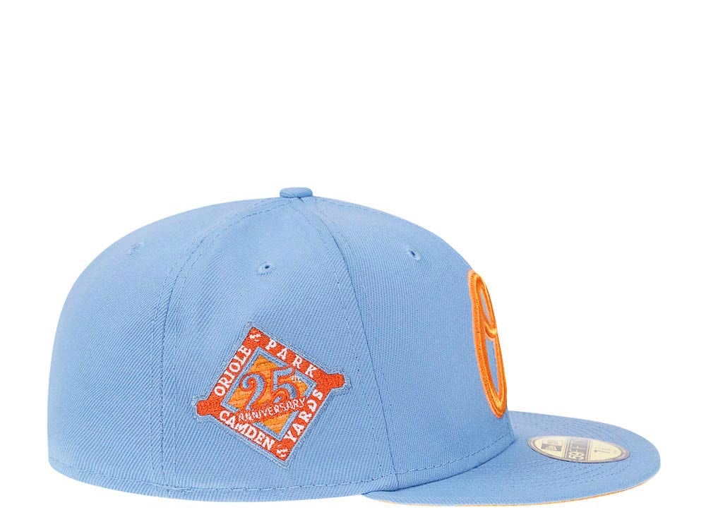 New Era Baltimore Orioles 25th Anniversary Cool Mango Edition 59Fifty Fitted Hat