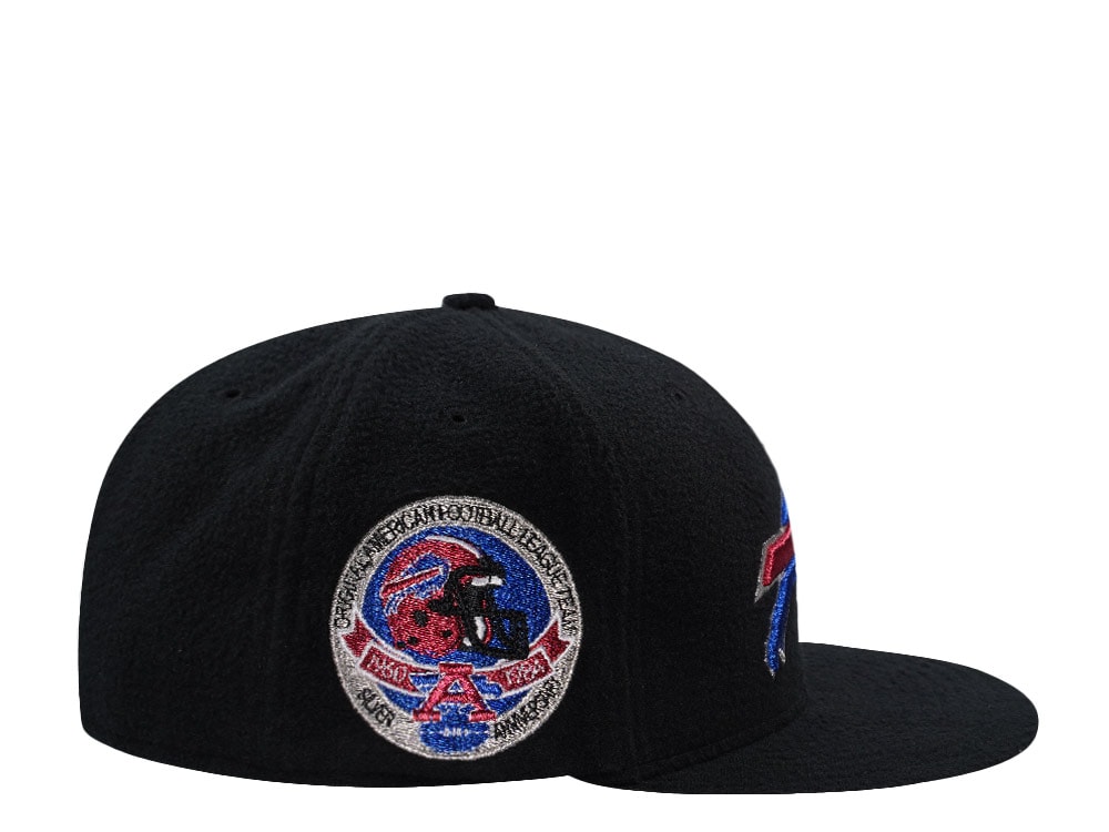 New Era Buffalo Bills 25th Anniversary Black Prime Fleece Edition 59Fifty Fitted Cap