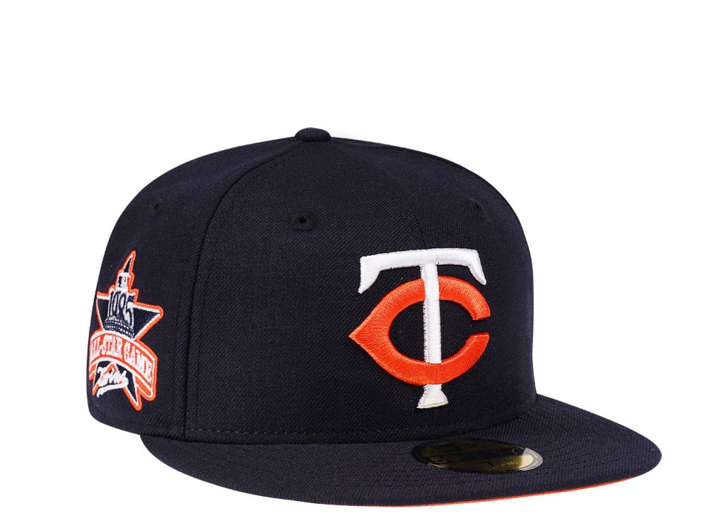 New Era Minnesota Twins All Star Game 1985 Navy Tangerine Edition 59Fifty Fitted Hat
