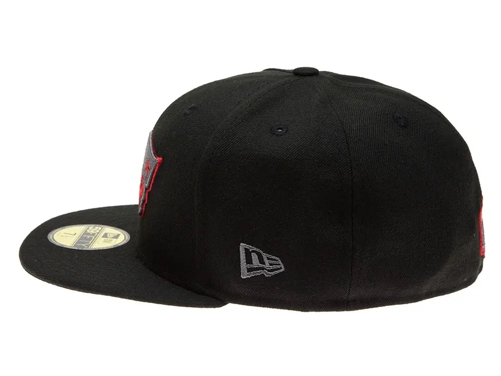 New Era New England Patriots Red Graphite 59Fifty Fitted Hat
