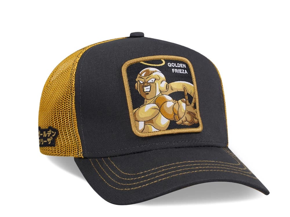 Capslab Dragon Ball Super Golden Frieza Grey/Yellow Trucker Snapback Hat
