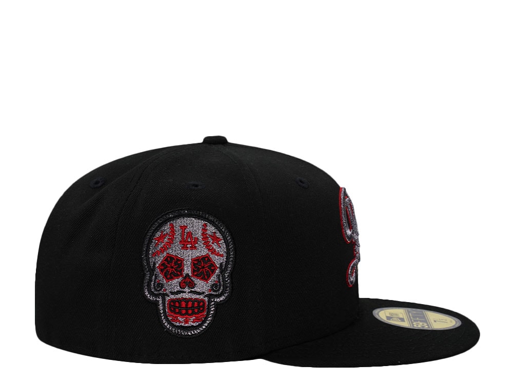 New Era Los Angeles Dodgers Silver Skull Black Prime Edition 59Fifty Fitted Cap
