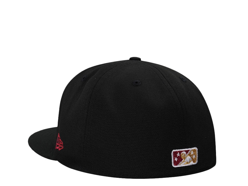 New Era Sacramento River Cats Black Metallic Throwback Edition 59Fifty Fitted Hat