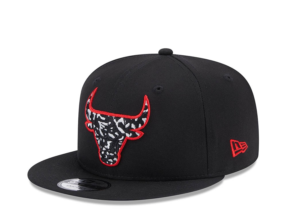 New Era Chicago Bulls Seasonal Infill Black Edition 9Fifty Snapback Hat