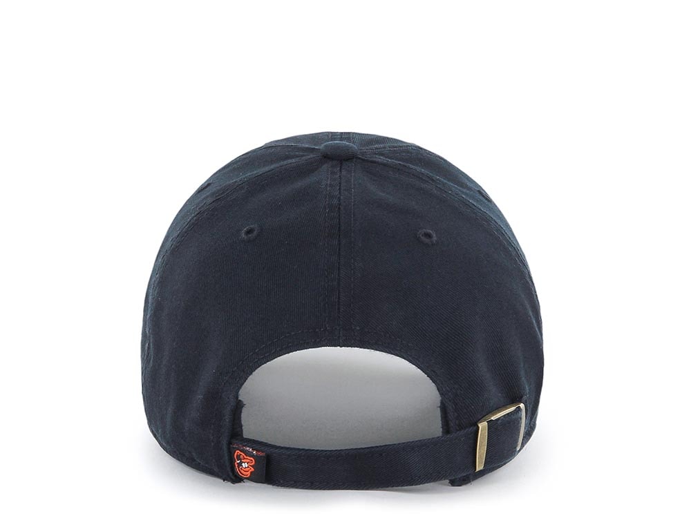 47Brand Baltimore Orioles Black and Orange Clean up Strapback Hat