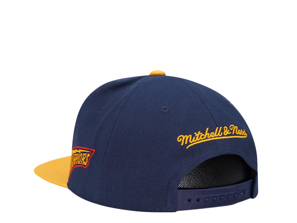 Mitchell & Ness Golden State Warriors Logo Blur Hardwood Classic Snapback Hat