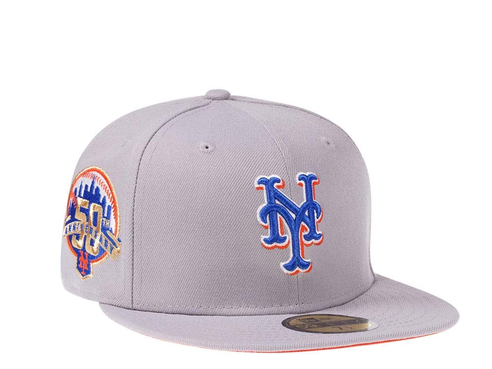 New Era New York Mets 50th Anniversary Fresh Gray Edition 59Fifty Fitted Hat