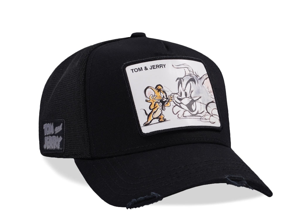 Capslab Tom & Jerry Black Trucker Snapback Cap