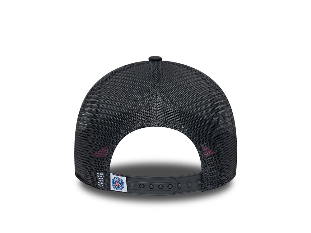 New Era Paris Saint Germain Neon Pink Gray Prime Edition 9Forty A Frame Trucker Snapback Cap