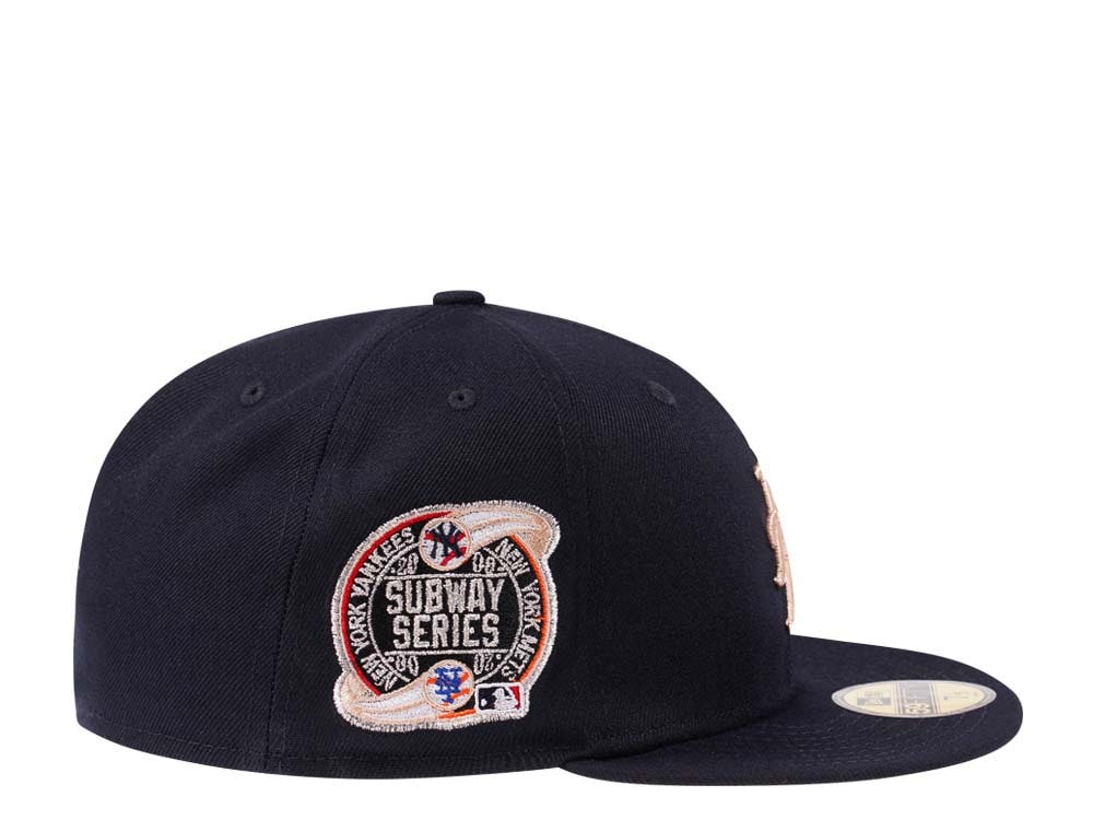 New Era New York Mets Subway Series 2000 Navy Peach Edition 59Fifty Fitted Hat