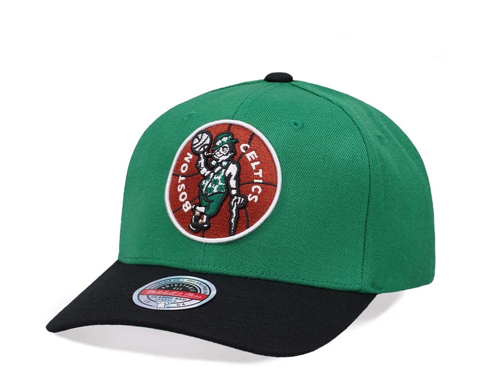Mitchell & Ness Boston Celtics Team Two Tone 2.0 Hardwood Classic Red Flex Snapback Hat