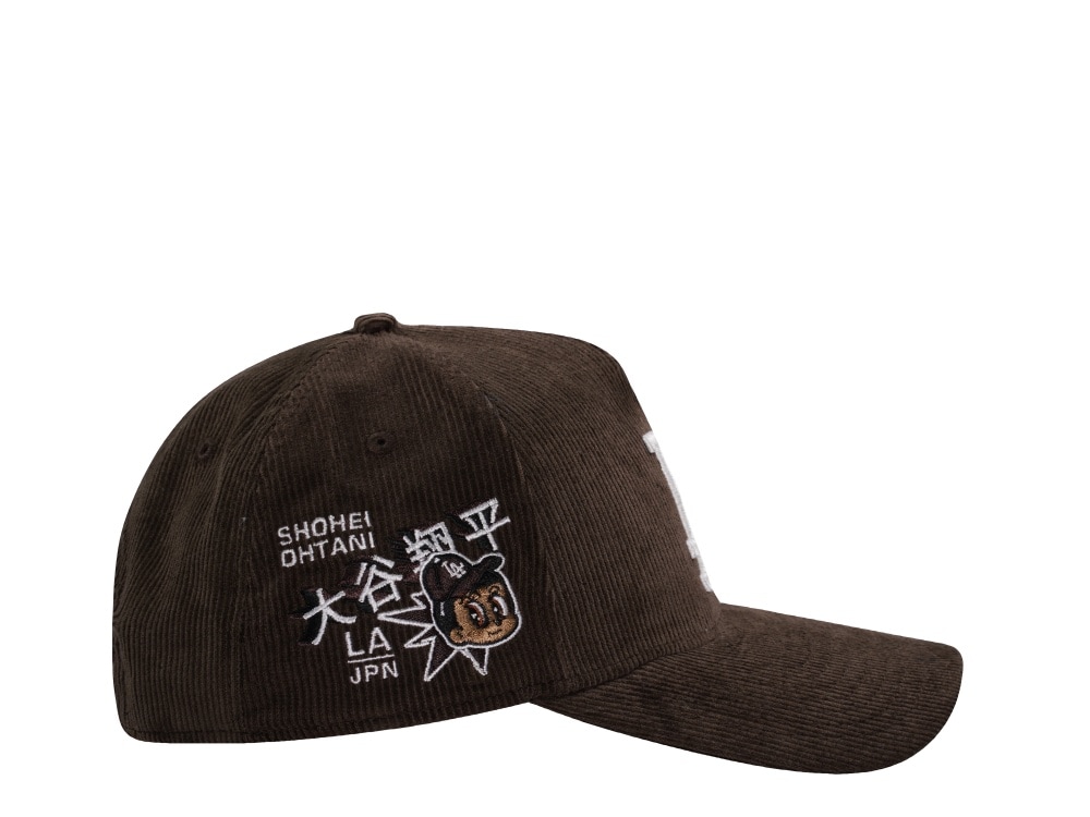 New Era Los Angeles Dodgers Ohtani Walnut Corduroy Prime Edition 9Forty A Frame Snapback Cap