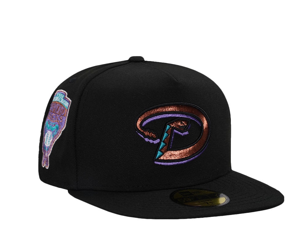 New Era Arizona Diamondbacks Inaugural Season 1998 Black Classic Edition 59Fifty A Frame Fitted Hat