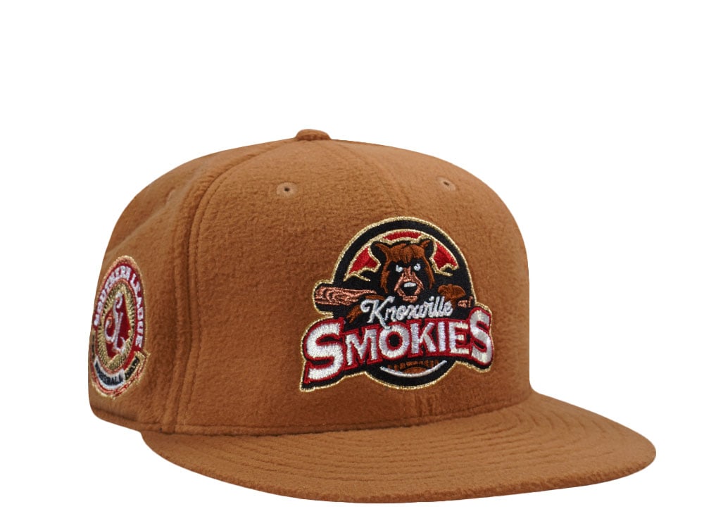 New Era Knoxville Smokies Southern League Fleece Brown Prime Edition 59Fifty Fitted Cap