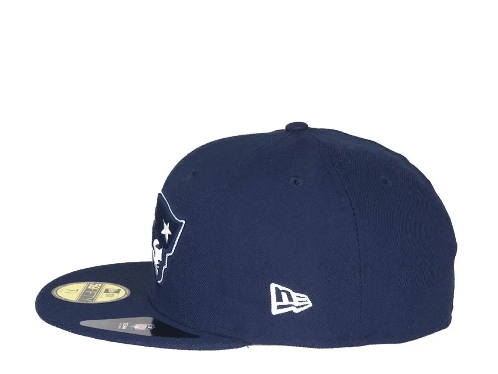 New Era New England Patriots All Navy 59fifty Fitted Hat