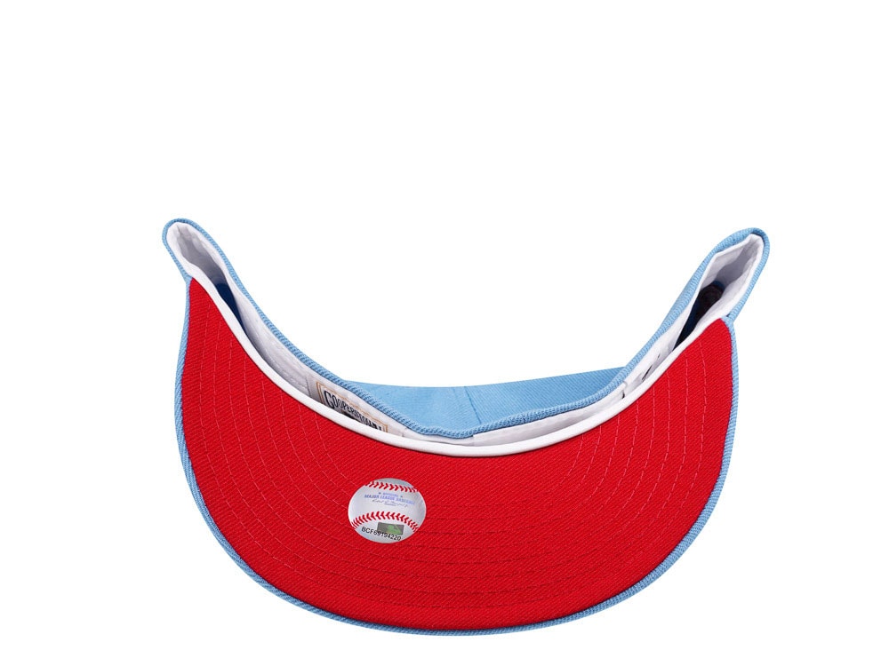 New Era St. Louis Cardinals World Series Champions 2011 Sky Blue and Red Edition 59Fifty Fitted Hat