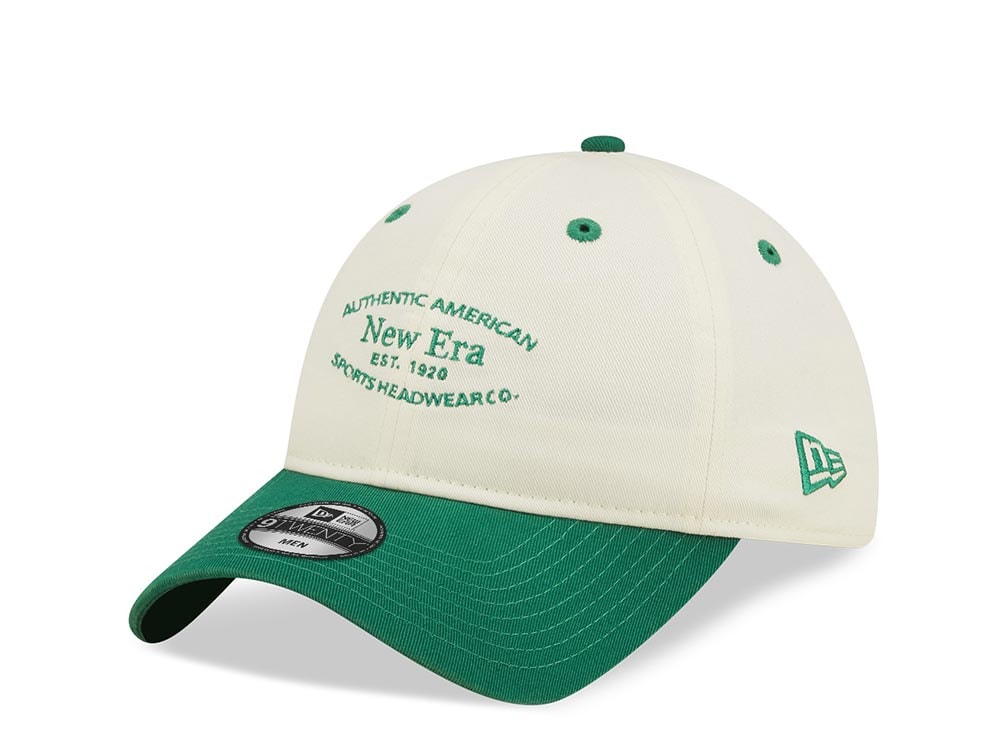 New Era Est. 1920 Contrast Stone Green Two Tone 9Twenty Strapback Hat
