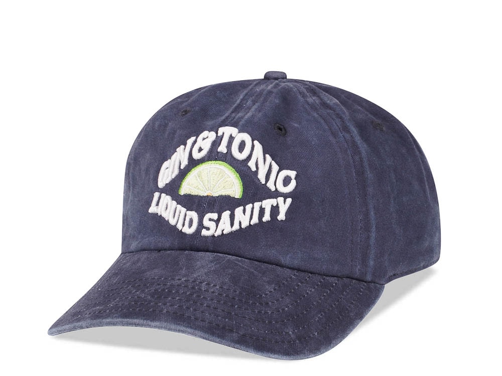 American Needle Gin & Tonic Liquid Sanity Navy Vintage Casual Strapback Hat