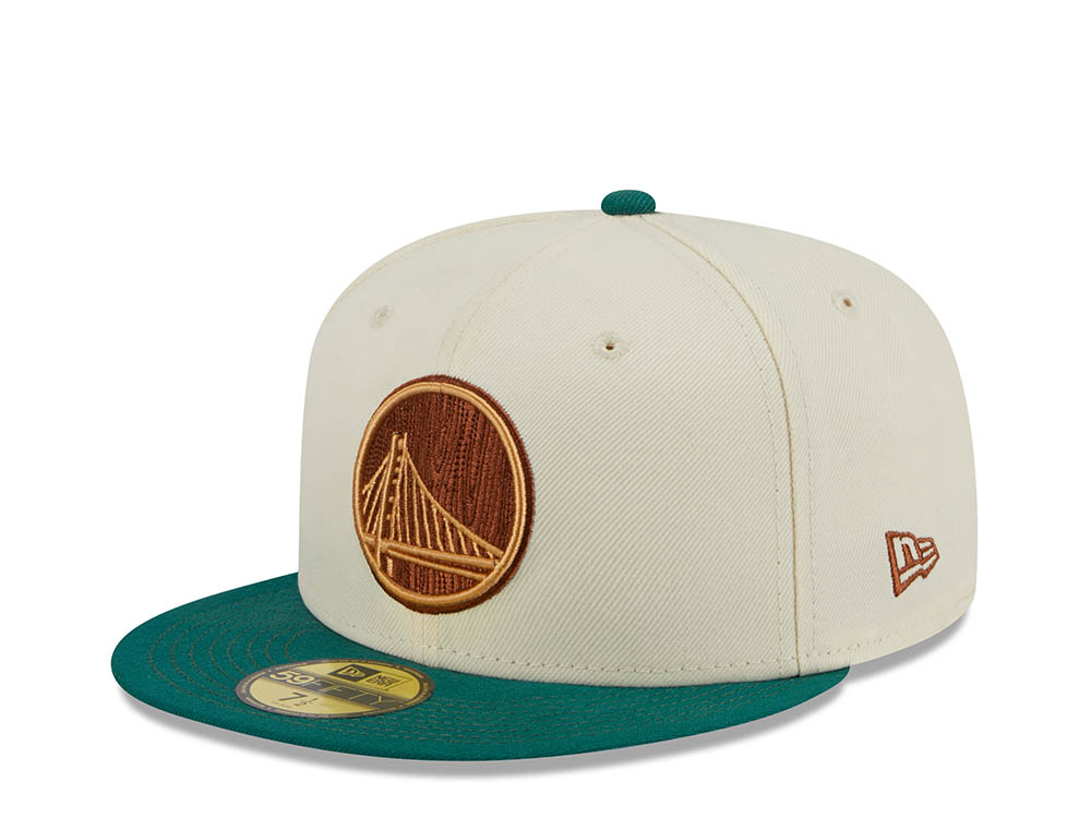 New Era Golden State Warriors Stone Two Tone Camp Classic Edition 59Fifty Fitted Hat