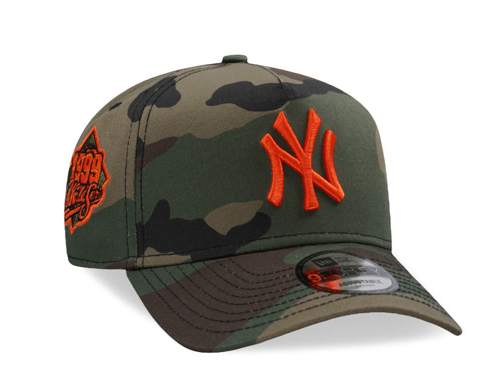 New Era New York Yankees World Series 1999 Camo Edition 9Forty A Frame Snapback Cap