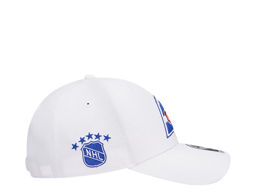 47Brand Colorado Rockies Vintage White Sure Shot MVP Snapback Hat