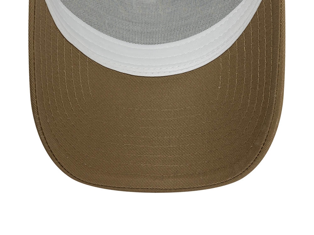 New Era Fishing Khaki Trucker A Frame Snapback Hat