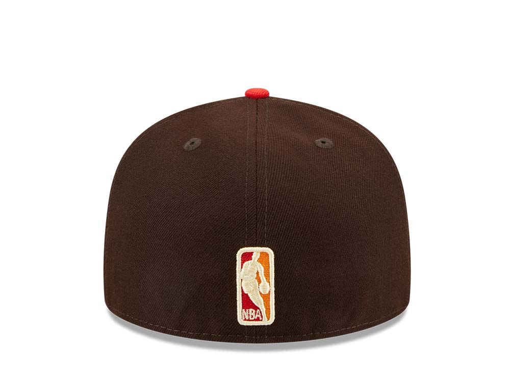 New Era Miami Heat The Elements Brown Two Tone Edition 59Fifty Fitted Hat