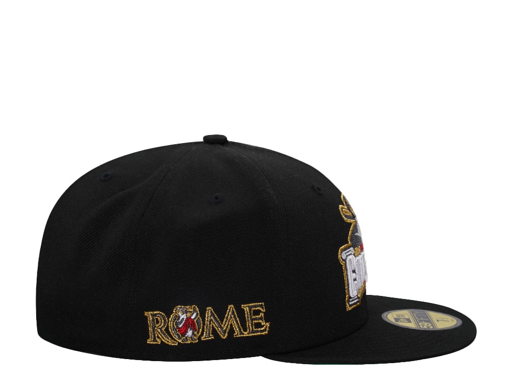 New Era Rome Emperors Black Gold Throwback Edition 59Fifty Fitted Hat