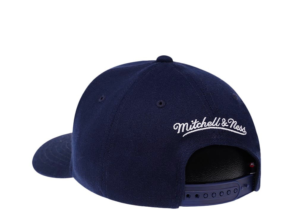 Mitchell & Ness Utah Jazz Team Ground Red Line Navy Solid Flex Snapback Hat