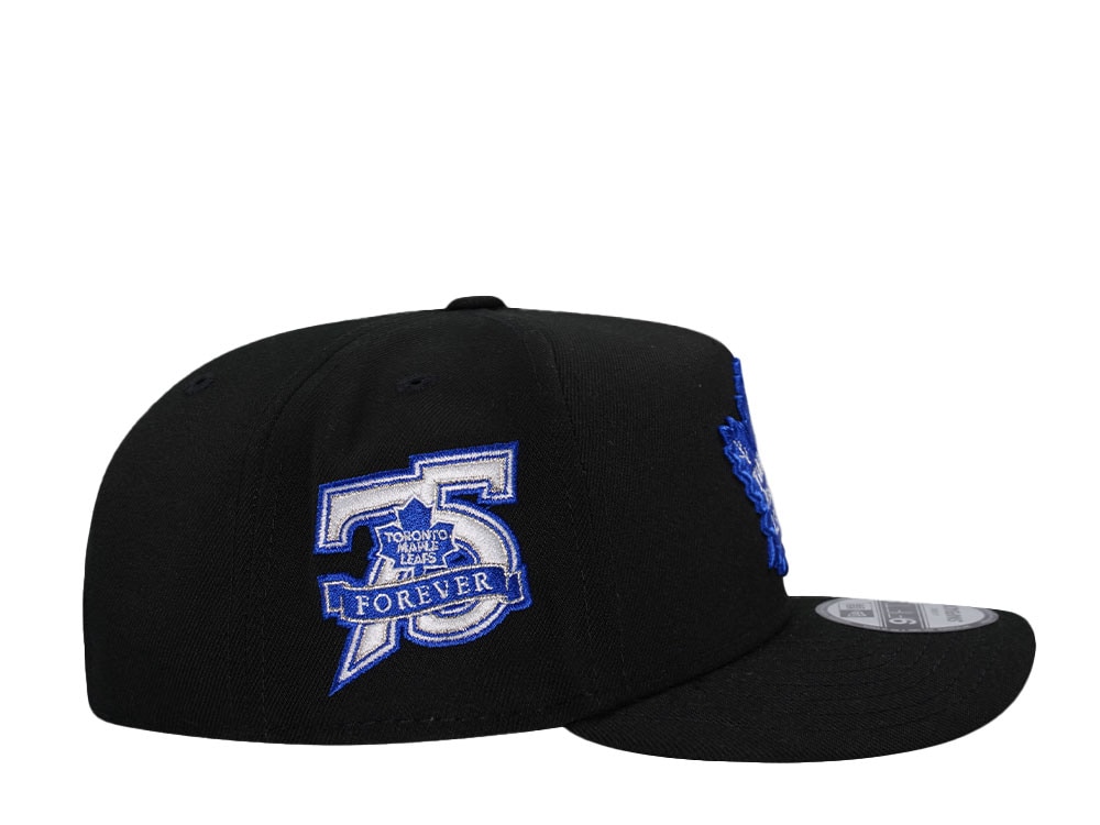 New Era Toronto Maple Leafs 75 Years Black 9Fifty A Frame Snapback Hat