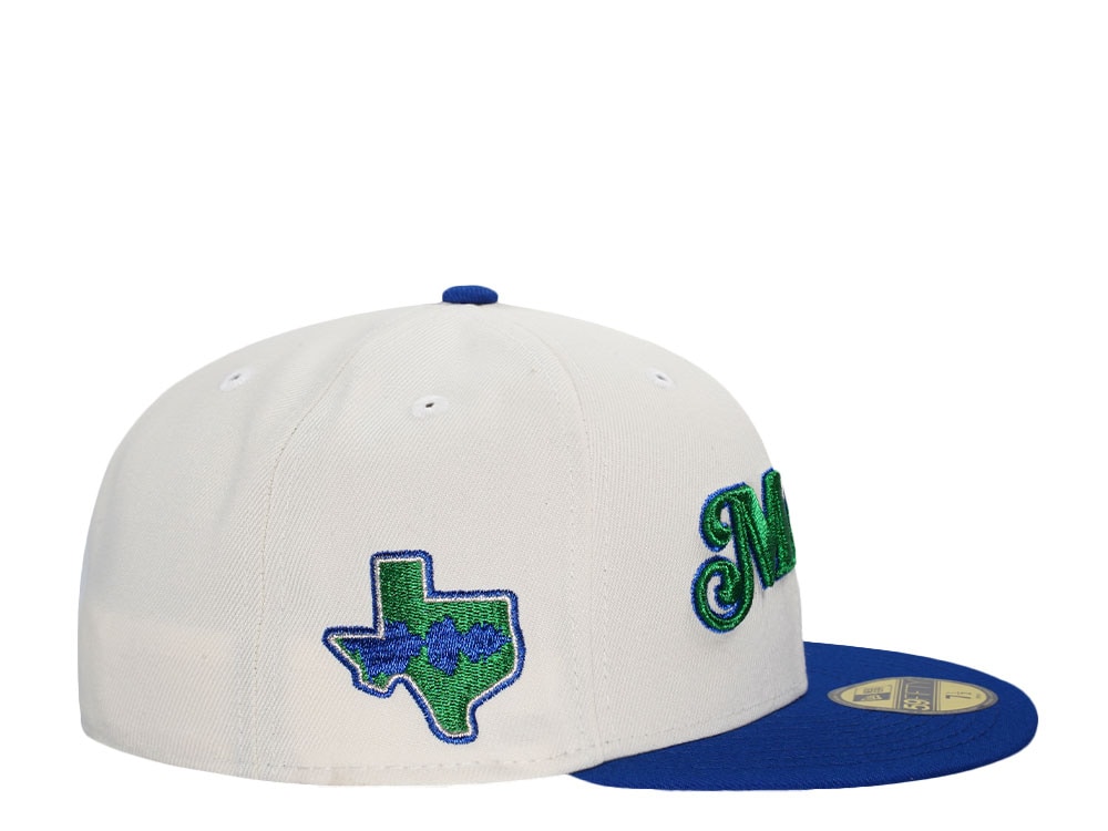 New Era Dallas Mavericks Chrome Metallic Green Two Tone Edition 59Fifty Fitted Hat