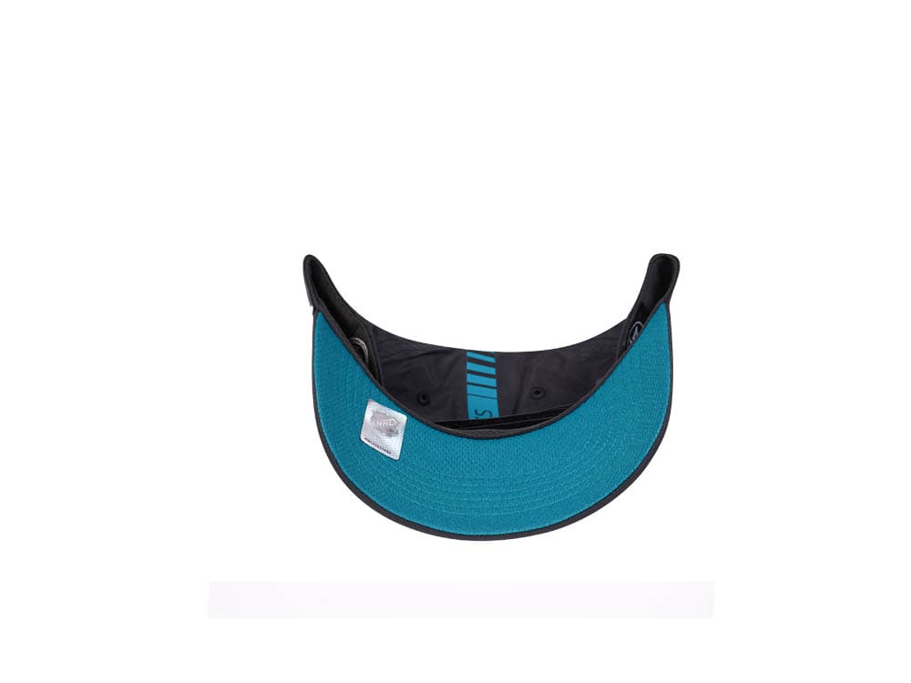 47Brand San Jose Sharks Black Back Line Nylon Strapback Hat