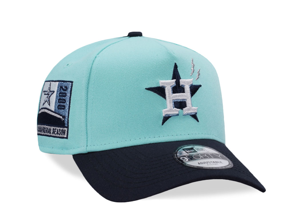 New Era Houston Astros Inaugural Season 2000 Glacier Two Tone Edition 9Forty A Frame Snapback Cap