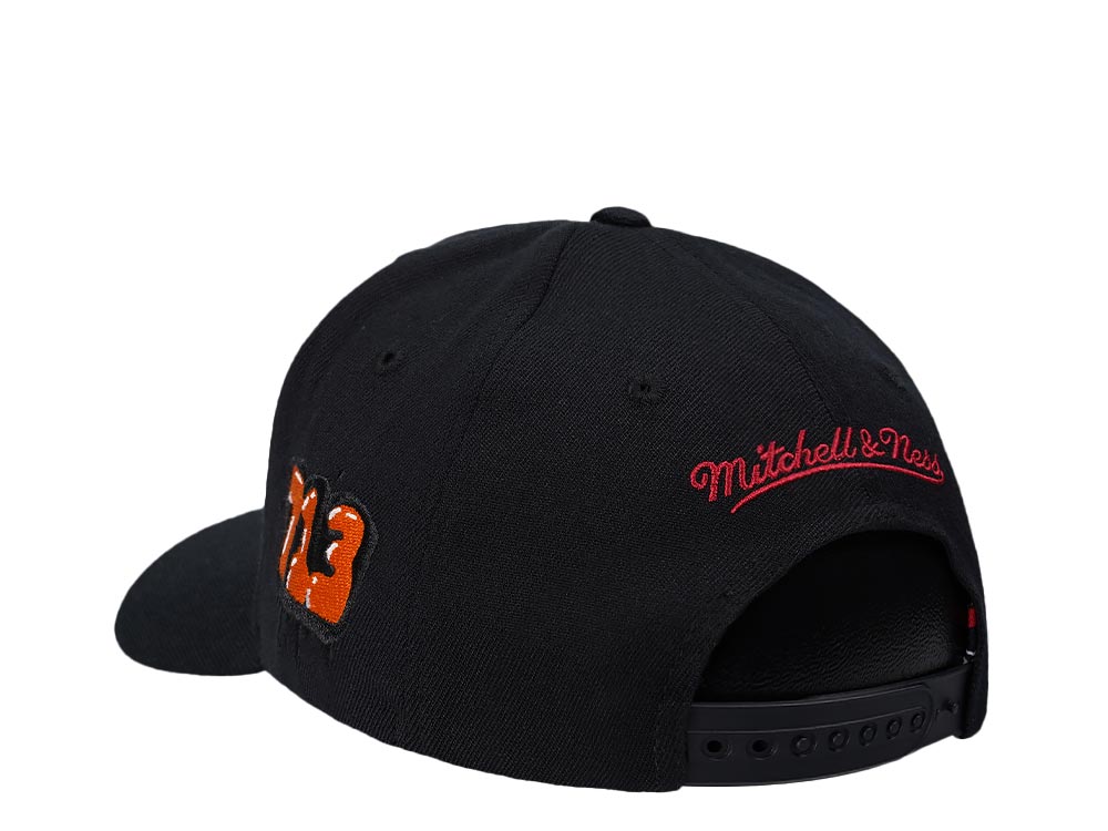 Mitchell & Ness Houston Rockets Hardwood Classic Slap Sticker Red Line Flex Snapback Hat