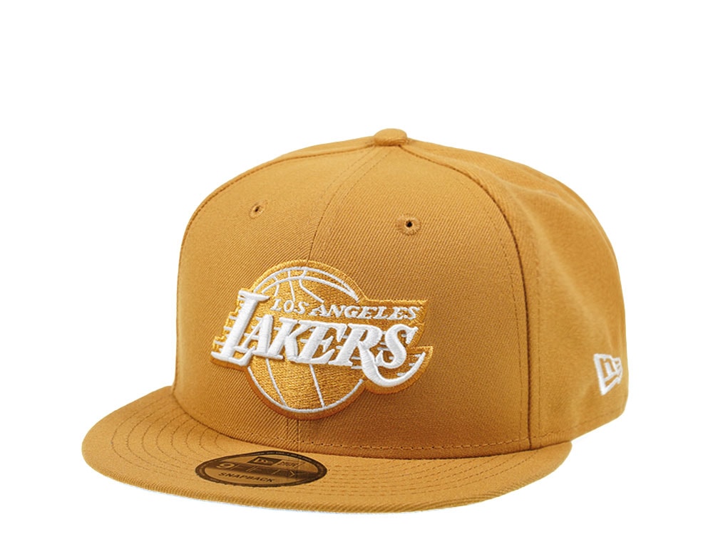 New Era Los Angeles Lakers Panama Tan Edition 9Fifty Snapback Hat