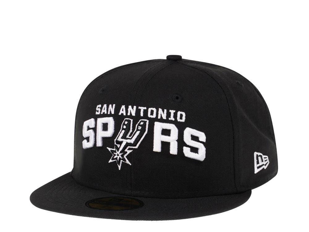 New Era San Antonio Spurs Black Script Edition 59Fifty Fitted Hat