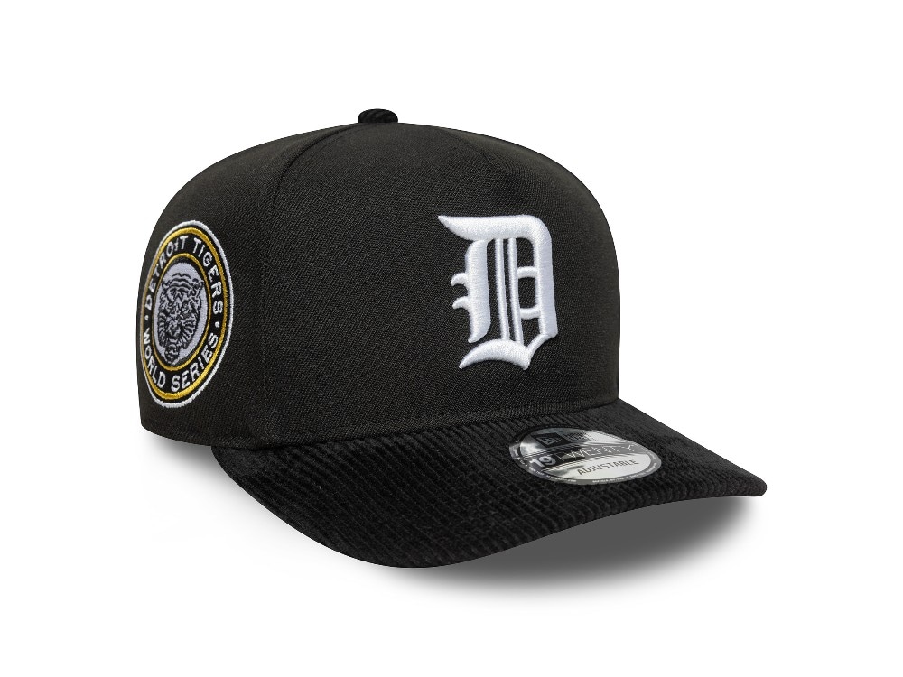 New Era Detroit Tigers Cooperstown Black Cord Visor 19Twenty Snapback Cap