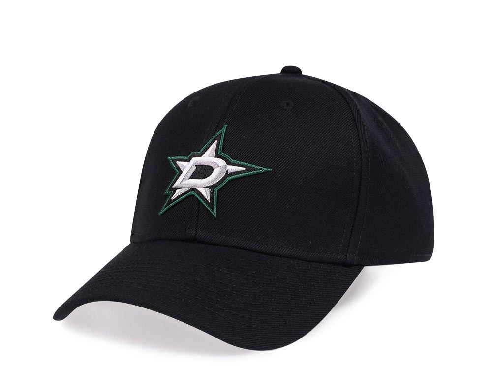American Needle Dallas Stars Black Stadium Curved Snapback Hat