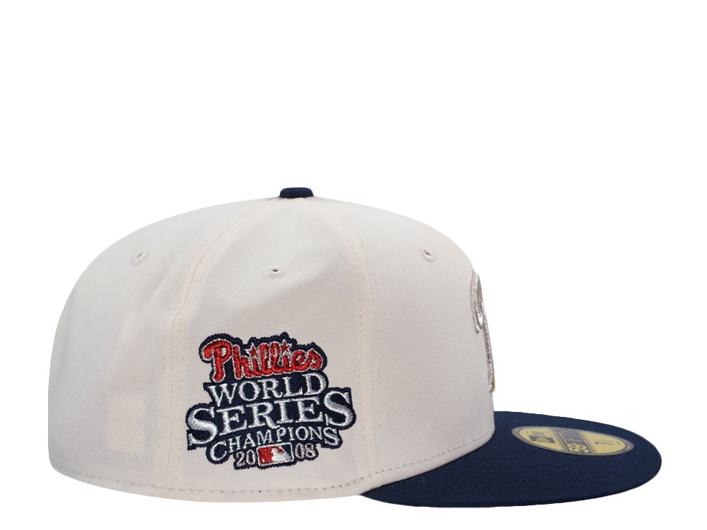 New Era Philadelphia Phillies World Series 2008 Chrome Two Tone Edition 59Fifty Fitted Cap