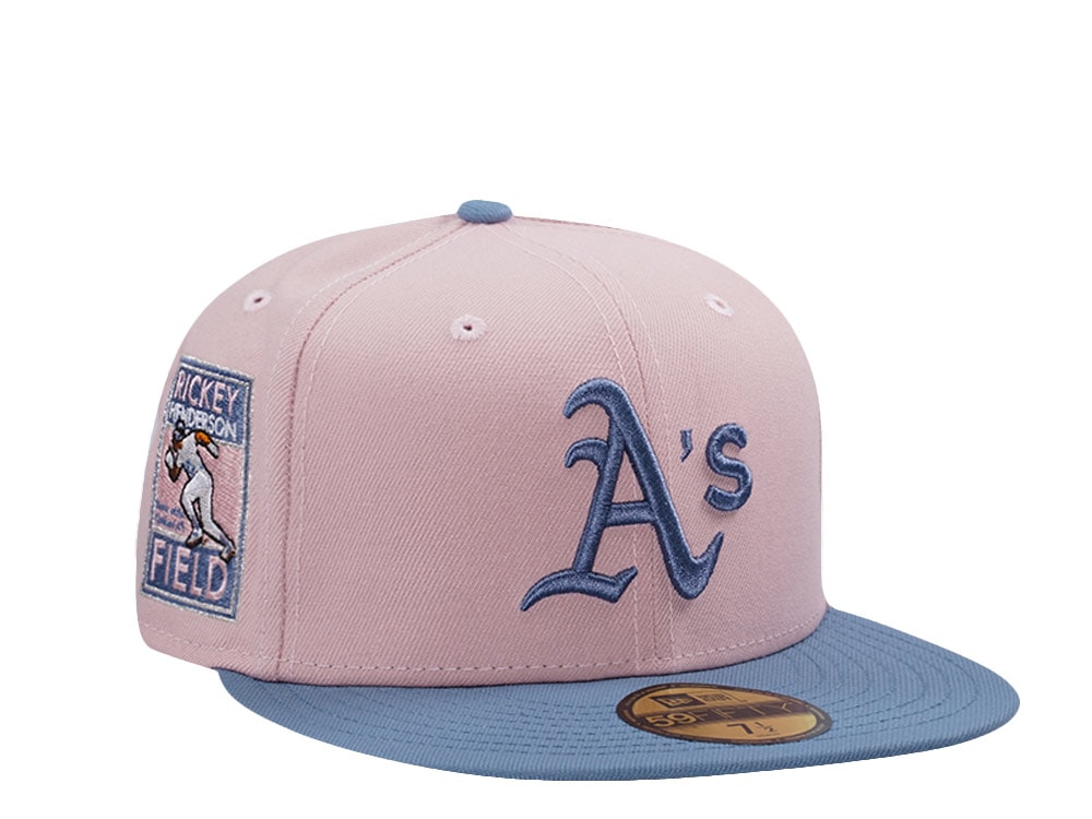 New Era Oakland Athletics Rickey Henderson Pink Rouge Two Tone Edition 59Fifty Fitted Cap